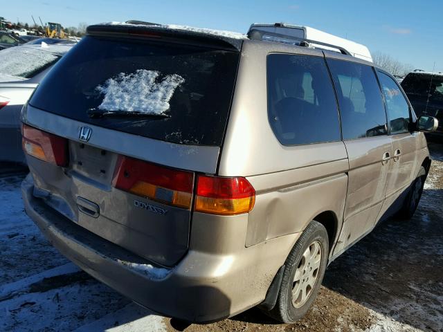 5FNRL18694B069208 - 2004 HONDA ODYSSEY EX GOLD photo 4