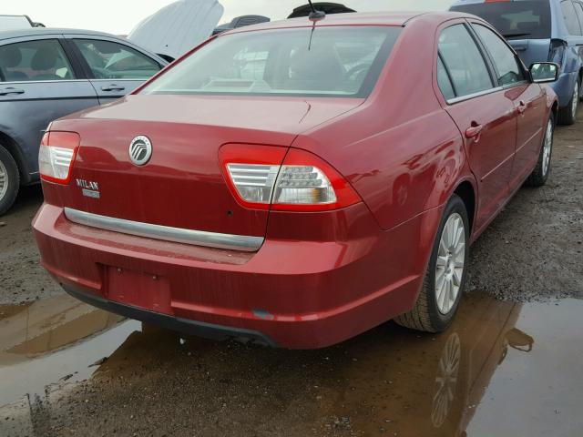 3MEHM08Z78R652988 - 2008 MERCURY MILAN PREM RED photo 4