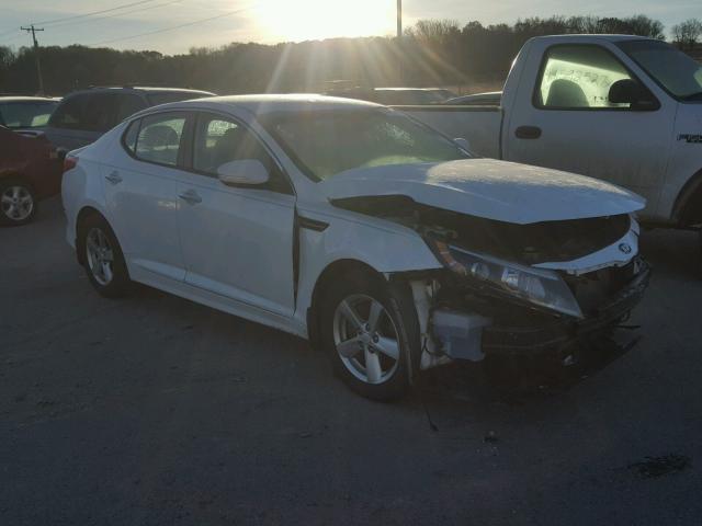 KNAGM4A76F5573838 - 2015 KIA OPTIMA LX WHITE photo 1