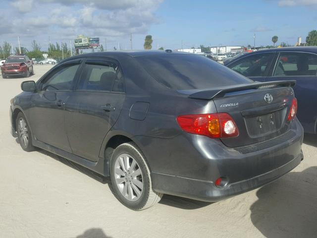 2T1BU4EE2AC285655 - 2010 TOYOTA COROLLA BA GRAY photo 3