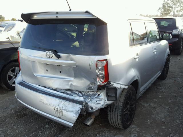 JTLZE4FE9A1112265 - 2010 TOYOTA SCION XB SILVER photo 4