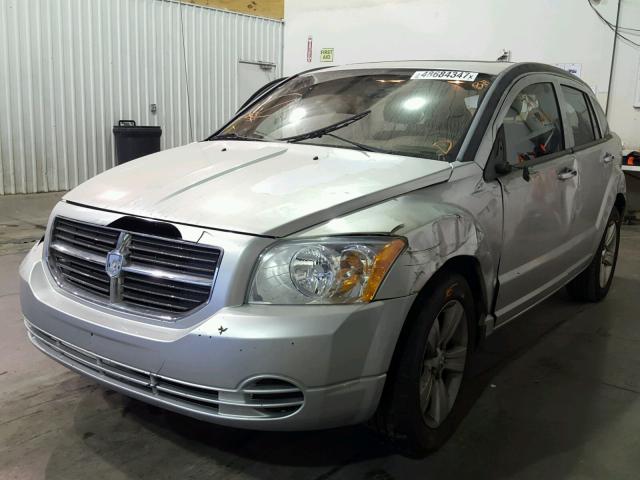 1B3CB4HAXAD552600 - 2010 DODGE CALIBER SX SILVER photo 2