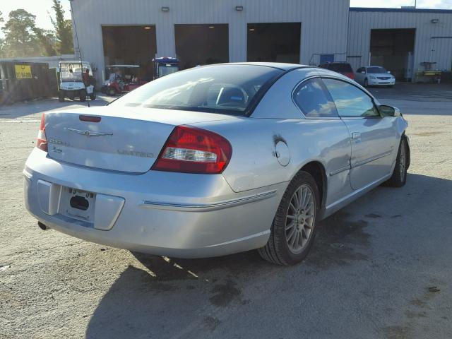 4C3AG52H94E055025 - 2004 CHRYSLER SEBRING LI SILVER photo 4