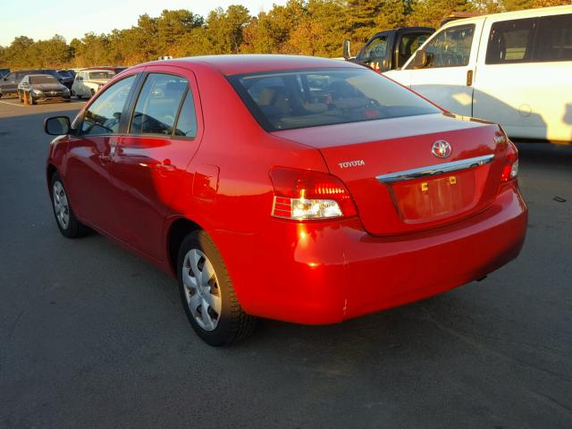 JTDBT923571148161 - 2007 TOYOTA YARIS RED photo 3