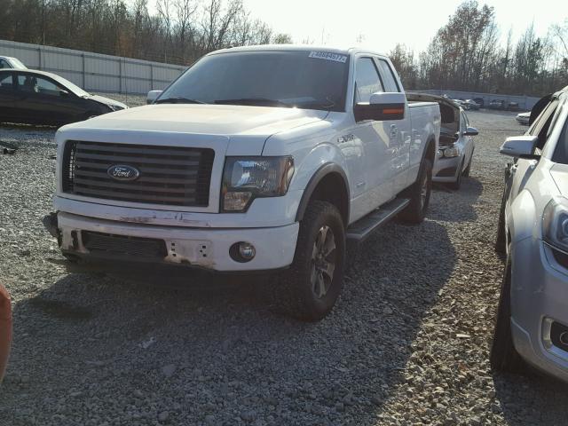 1FTFX1ET9BKE23147 - 2011 FORD F150 SUPER WHITE photo 2