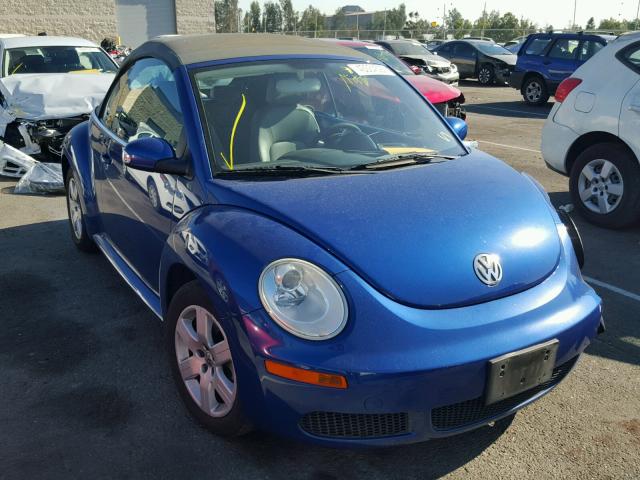 3VWRG31Y37M422826 - 2007 VOLKSWAGEN NEW BEETLE BLUE photo 1