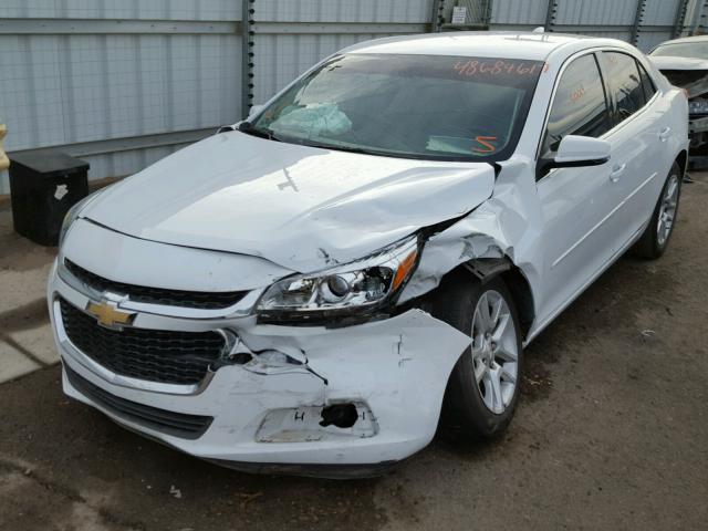 1G11C5SL9FF350015 - 2015 CHEVROLET MALIBU 1LT WHITE photo 2