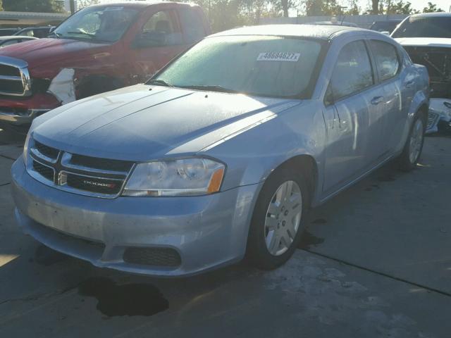 1C3CDZAB2DN729510 - 2013 DODGE AVENGER SE BLUE photo 2