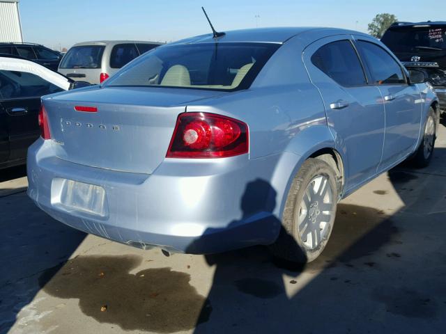 1C3CDZAB2DN729510 - 2013 DODGE AVENGER SE BLUE photo 4