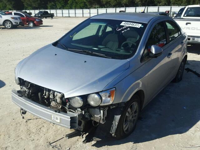 1G1JC5SH2E4115414 - 2014 CHEVROLET SONIC LT SILVER photo 2