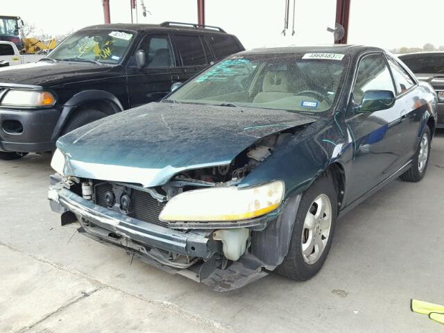 1HGCG32572A004922 - 2002 HONDA ACCORD EX GREEN photo 2