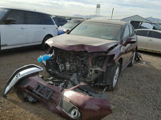 5J8TB4H56EL001756 - 2014 ACURA RDX TECHNO BURGUNDY photo 2