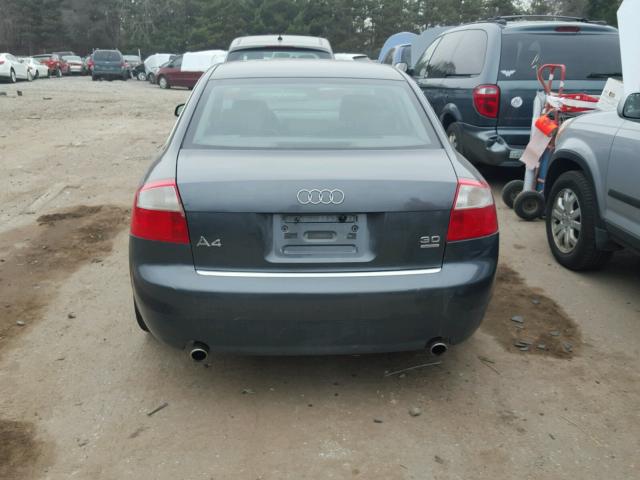 WAULT68E72A237487 - 2002 AUDI A4 3.0 QUA GRAY photo 9