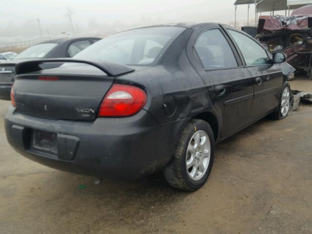 1B3ES56C23D187111 - 2003 DODGE NEON SXT BLACK photo 4