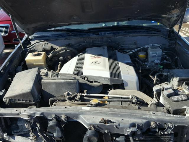 JTJHT00W853552539 - 2005 LEXUS LX 470 GRAY photo 7