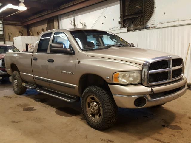 3D7KU28643G821240 - 2003 DODGE RAM 2500 S ოქროსფერი ფოტო 1