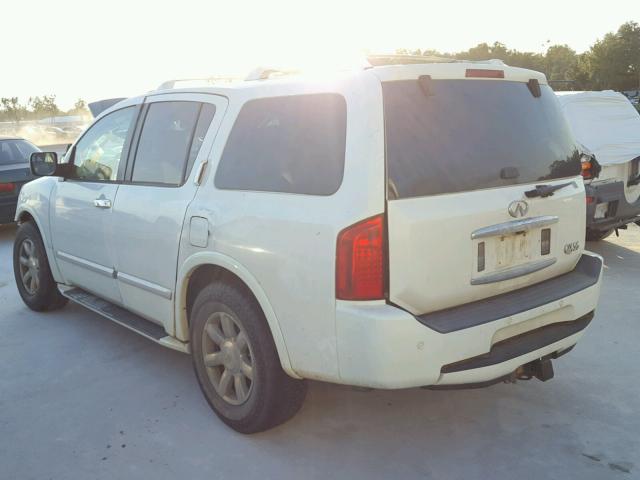 5N3AA08A65N813726 - 2005 INFINITI QX56 WHITE photo 3