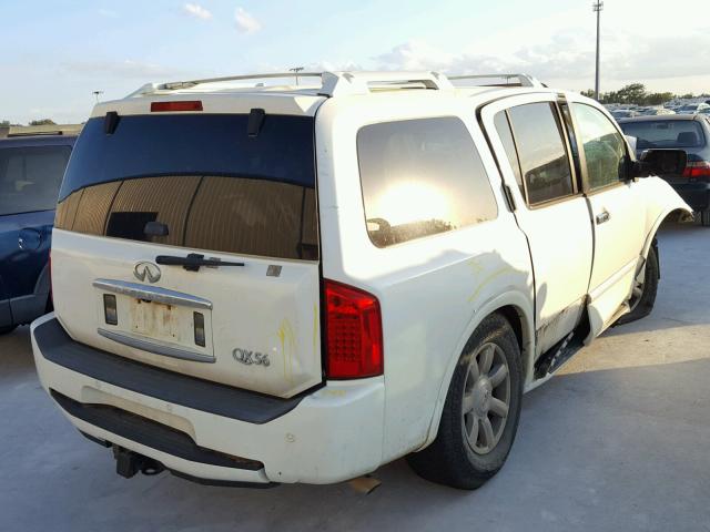 5N3AA08A65N813726 - 2005 INFINITI QX56 WHITE photo 4