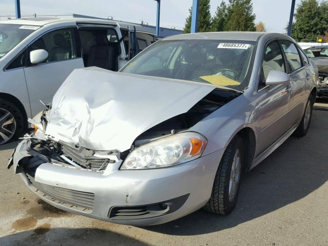 2G1WG5EK2B1134537 - 2011 CHEVROLET IMPALA LT SILVER photo 2