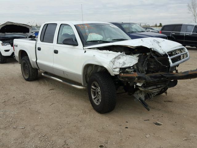 1D7HG48N63S172750 - 2003 DODGE DAKOTA QUA WHITE photo 1