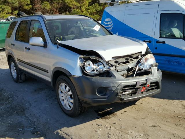 JHLRD68876C019003 - 2006 HONDA CR-V EX SILVER photo 1