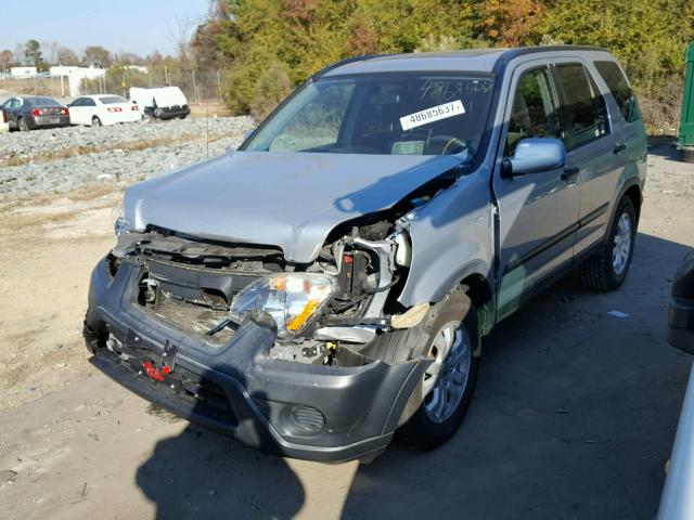 JHLRD68876C019003 - 2006 HONDA CR-V EX SILVER photo 2