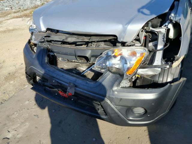 JHLRD68876C019003 - 2006 HONDA CR-V EX SILVER photo 9