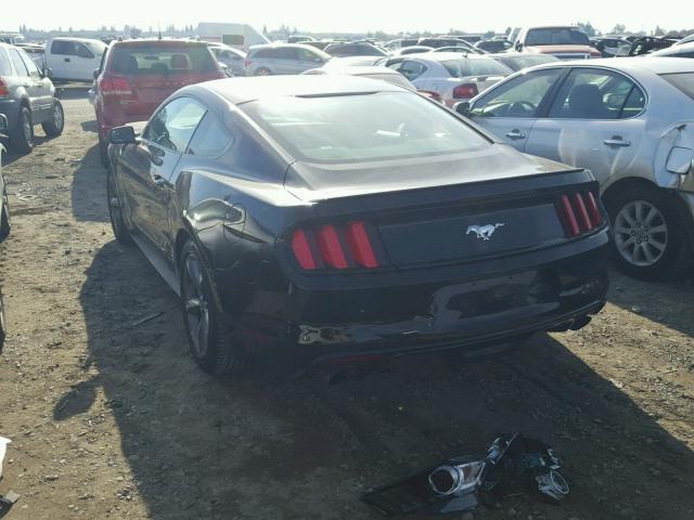 1FA6P8TH6H5334043 - 2017 FORD MUSTANG BLACK photo 3