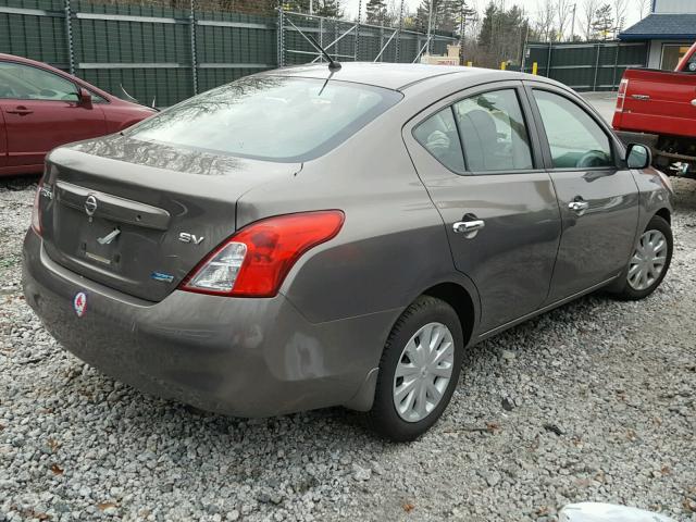 3N1CN7AP9CL848388 - 2012 NISSAN VERSA S GOLD photo 4