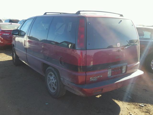 1GHDU06L3ST306516 - 1995 OLDSMOBILE SILHOUETTE BURGUNDY photo 3