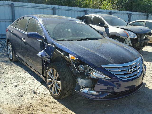 5NPEC4AC1BH031597 - 2011 HYUNDAI SONATA SE BLUE photo 1