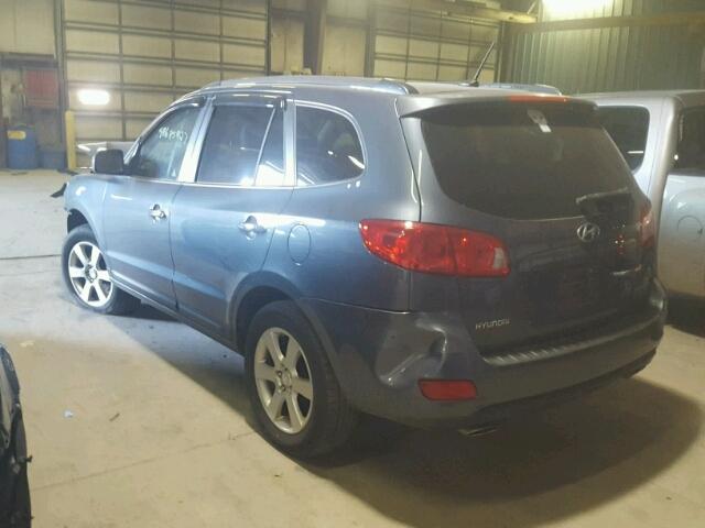 5NMSH73E68H204184 - 2008 HYUNDAI SANTA FE S BLUE photo 3