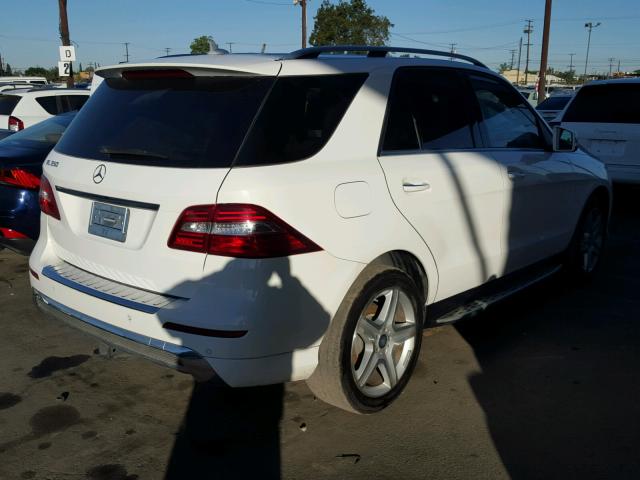 4JGDA5JB4EA283673 - 2014 MERCEDES-BENZ ML 350 WHITE photo 4