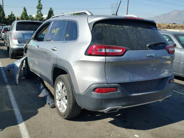 1C4PJLDSXFW530958 - 2015 JEEP CHEROKEE L GRAY photo 3