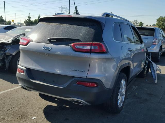 1C4PJLDSXFW530958 - 2015 JEEP CHEROKEE L GRAY photo 4