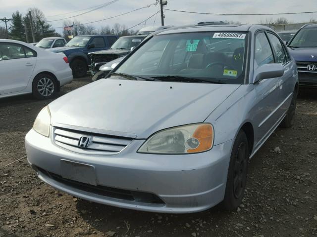 2HGES267X2H599652 - 2002 HONDA CIVIC EX SILVER photo 9