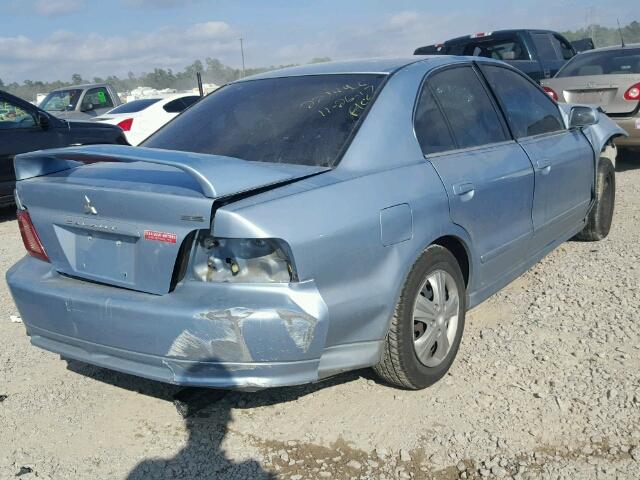 4A3AA46G93E172058 - 2003 MITSUBISHI GALANT ES BLUE photo 4