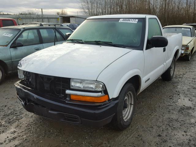 1GCCS145018123061 - 2001 CHEVROLET S TRUCK S1 WHITE photo 2