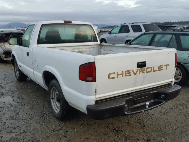 1GCCS145018123061 - 2001 CHEVROLET S TRUCK S1 WHITE photo 3