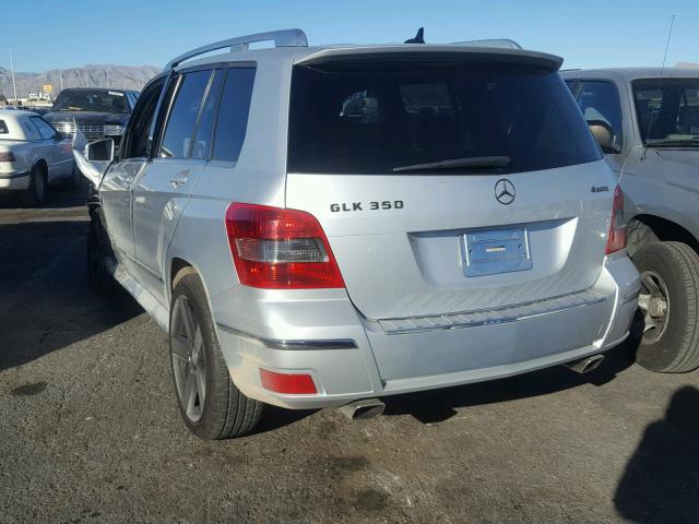 WDCGG8HB1AF291129 - 2010 MERCEDES-BENZ GLK 350 4M SILVER photo 3