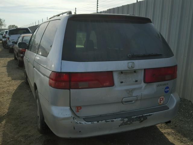 2HKRL18621H578960 - 2001 HONDA ODYSSEY EX GRAY photo 3