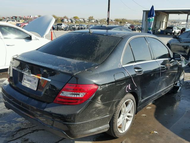 WDDGF4HB7EA954665 - 2014 MERCEDES-BENZ C 250 BLACK photo 4