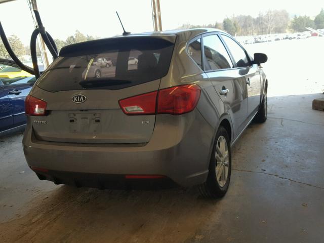 KNAFU5A26B5396949 - 2011 KIA FORTE EX GRAY photo 4