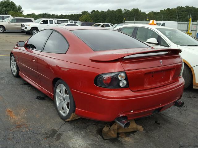 6G2VX12U76L491558 - 2006 PONTIAC GTO RED photo 3