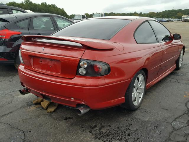 6G2VX12U76L491558 - 2006 PONTIAC GTO RED photo 4