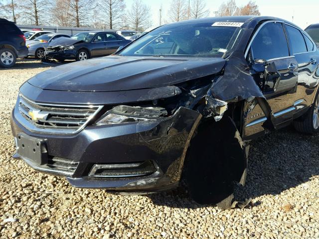 2G1155S38E9179744 - 2014 CHEVROLET IMPALA LTZ BLUE photo 9