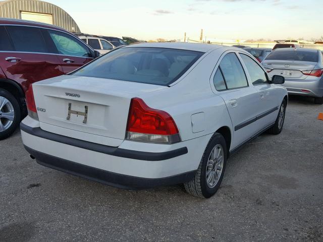 YV1RS61T442387833 - 2004 VOLVO S60 WHITE photo 4