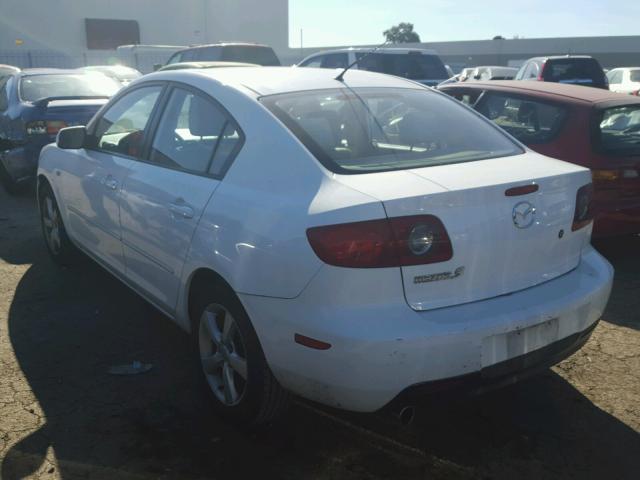 JM1BK12F751308794 - 2005 MAZDA 3 I WHITE photo 3