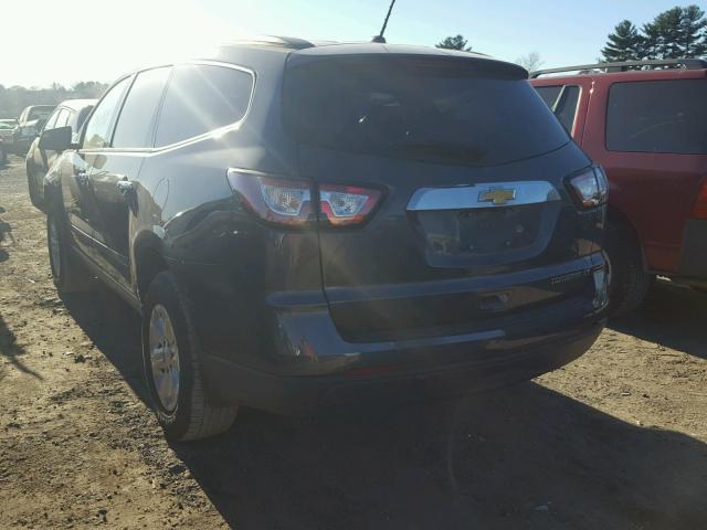 1GNKRFKD0EJ327623 - 2014 CHEVROLET TRAVERSE L GRAY photo 3