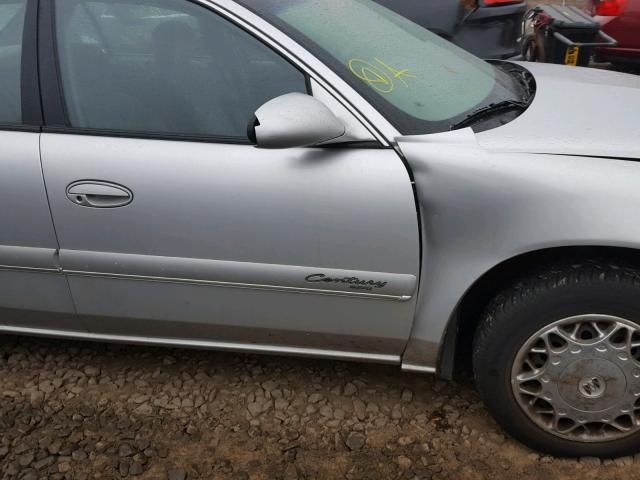 2G4WS52J811204666 - 2001 BUICK CENTURY CU SILVER photo 9